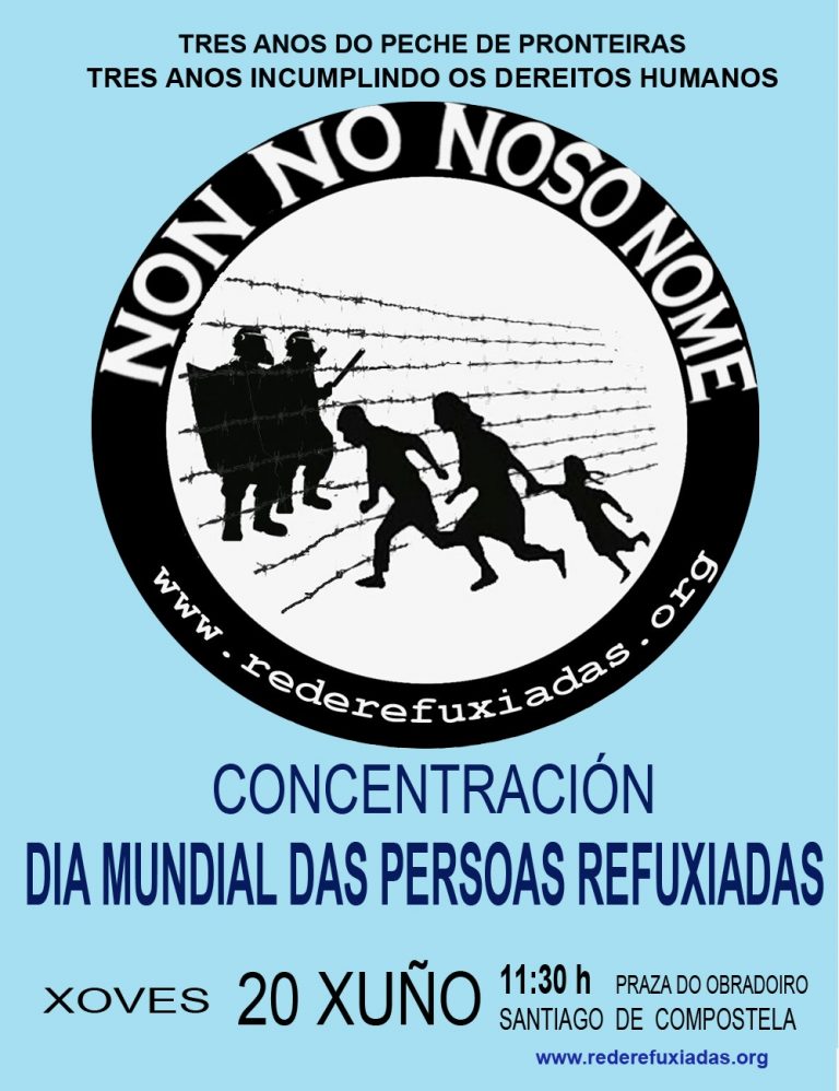 Rede en Apoio ós Refuxiados organiza este jueves en Santiago un acto de denuncia de las políticas migratorias de la UE