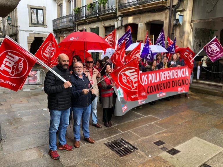 UGT y CC.OO. reclaman ante la patronal condiciones laborales «dignas» para los trabajadores del sector de la dependencia