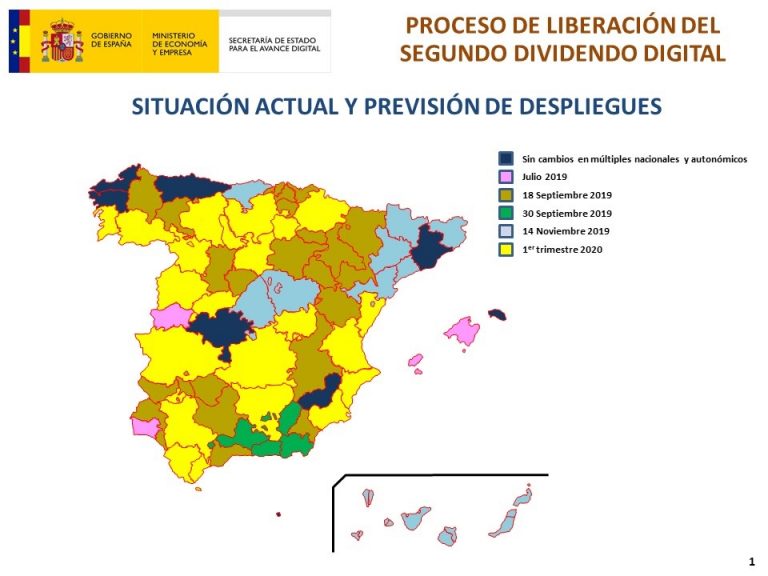 El cambio de frecuencias de TDT se reanuda en ocho comunidades autónomas por el segundo dividendo digital