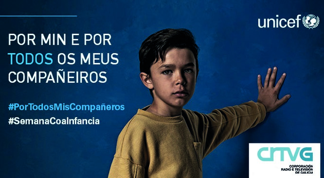 La CRTVG promueve con Unicef la ‘Semana coa Infancia’, una campaña que dará a los niños el protagonismo de sus programas