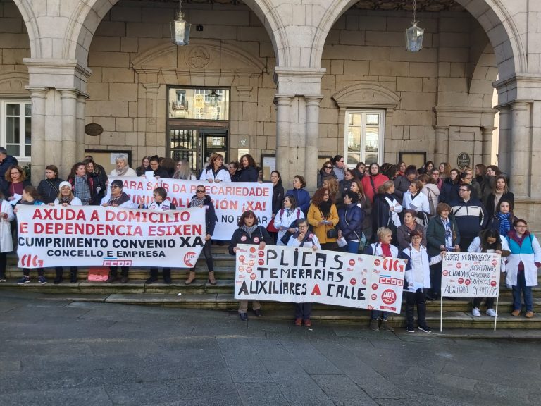 La plantilla del Servicio de Ayuda a Domicilio de Ourense inicia protestas para reclamar «una solución»