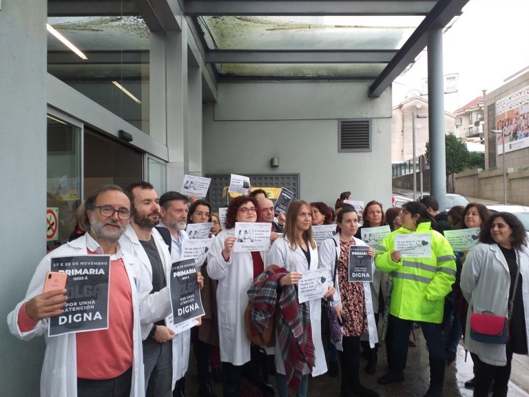 Médicos de primaria en huelga  para denunciar la «situación de crisis asistencial» en la que se encuentra Galicia