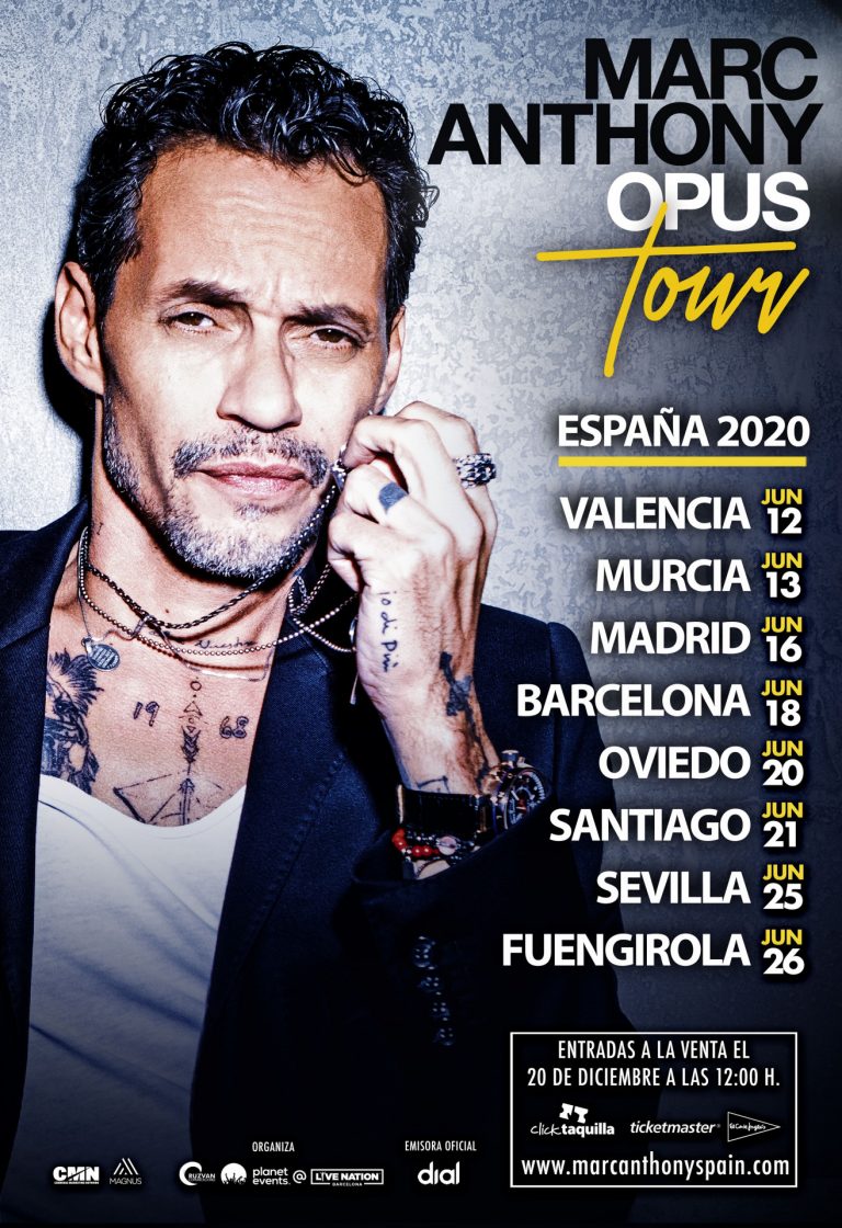 Marc Anthony actuará en el Monte do Gozo de Santiago el 21 de junio del próximo año