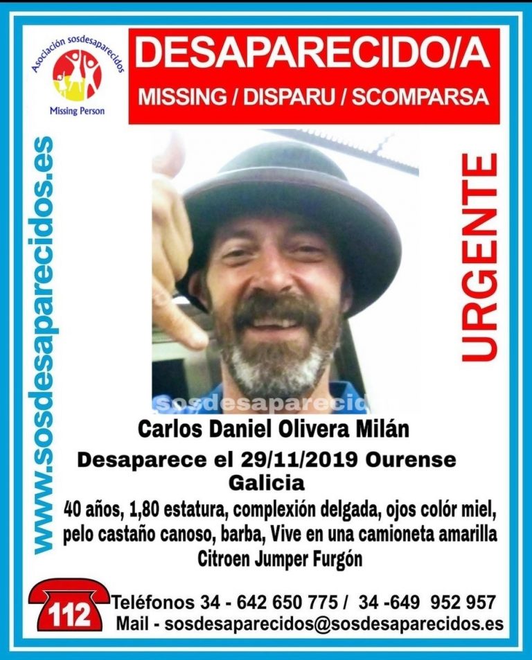 Buscan a un hombre de 40 años desaparecido desde el domingo en Ourense