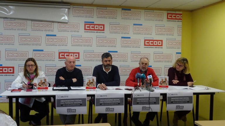 CC.OO. reclama al nuevo Gobierno el aumento de pensiones para los más mayores, el 25,19% de los gallegos