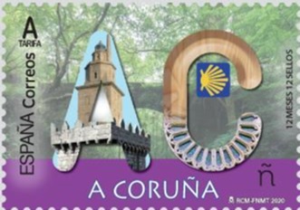 La provincia de A Coruña, protagonista de un sello de Correos