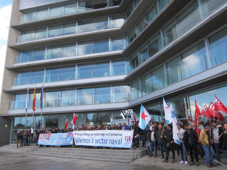 Trabajadores reclaman la intervención de la Xunta en el sector naval de Vigo