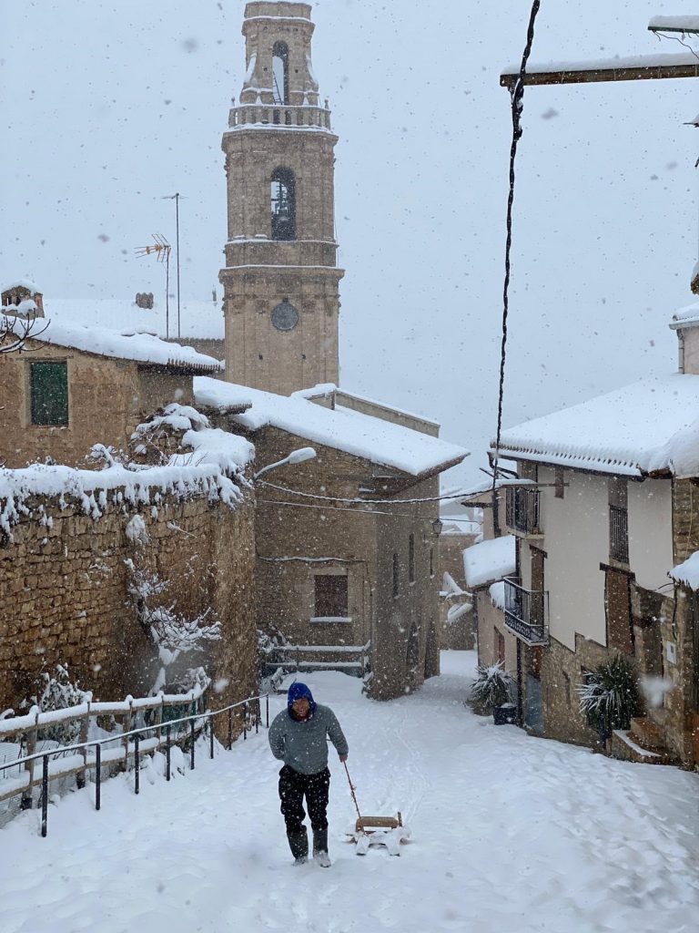 Temporal.-‘Gloria’ dejará entre el lunes y martes de 20 a 40 centímetros de nieve, mucho viento y olas de hasta 7 metros