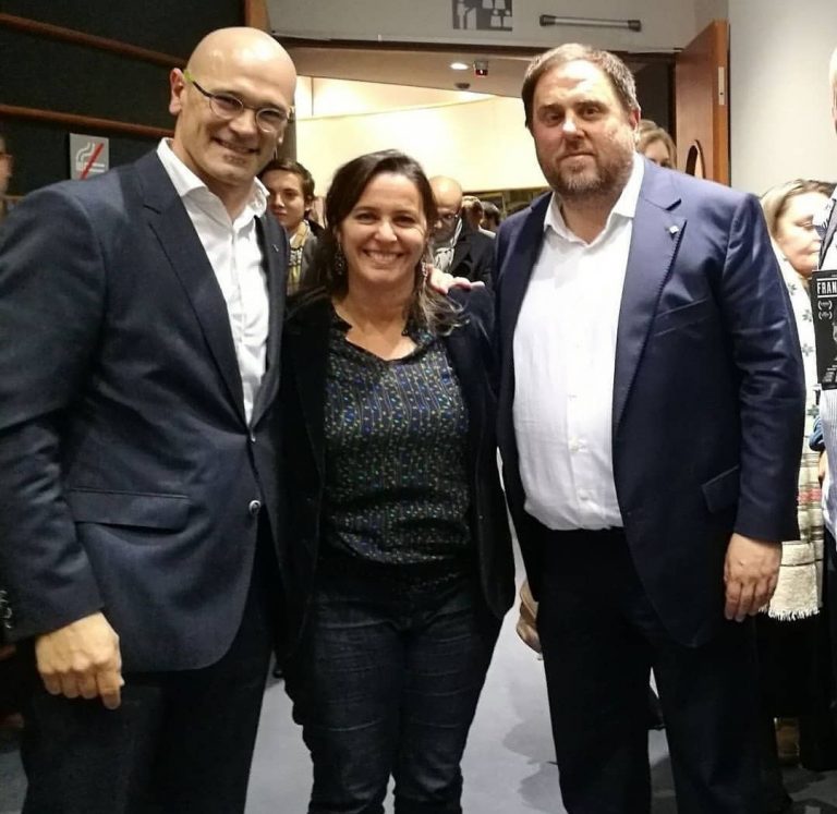 Ana Miranda visita a los políticos catalanes encarcelados para trasladarles la «solidaridad» del BNG
