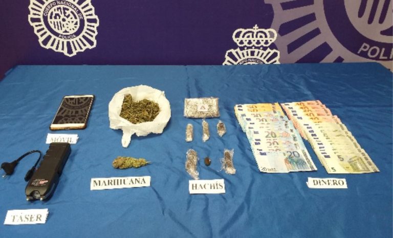 Detenido un joven en Lugo con dosis de hachís y marihuana por tráfico de drogas cerca de una zona escolar