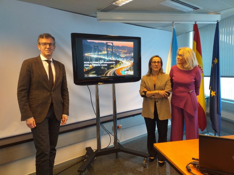 La Xunta plantea al Gobierno tres propuestas para iluminar el puente de Rande y le insta a que elija una «cuanto antes»