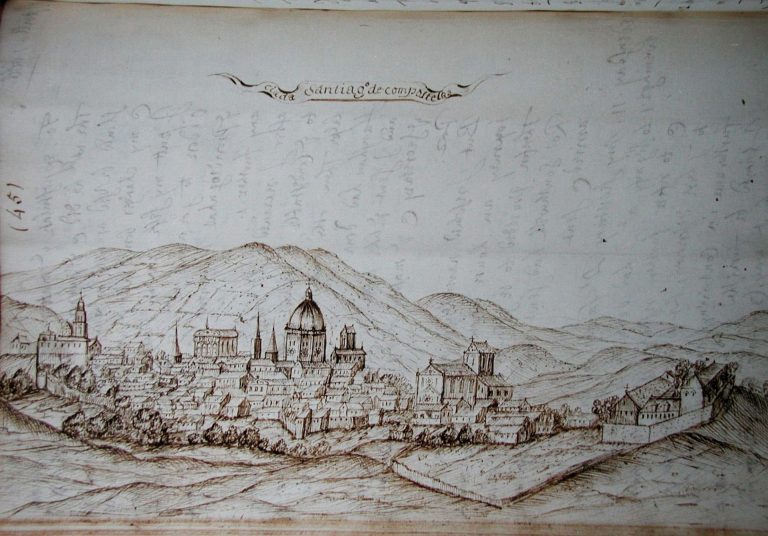 El historiador Miguel Taín analiza un manuscrito que muestra como era la ciudad de Santiago a principios del siglo XVII