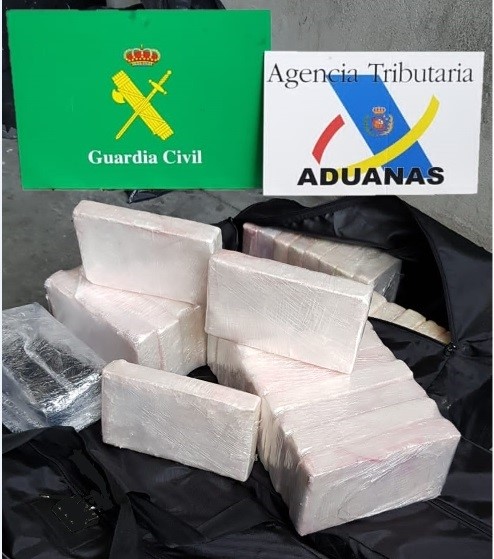 Localizan 160 kilos de cocaína en un contenedor que llegó a Marín (Pontevedra) en un barco procedente de Sudamérica
