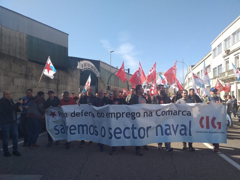 La CIG vuelve a salir a la calle para exigir «implicación» de la Xunta en la «crisis» de la industria naval de Vigo