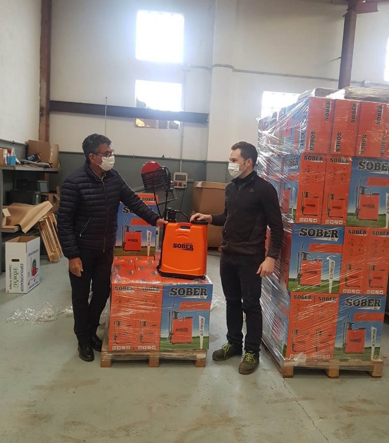 Coronavirus.- El Ayuntamiento de Sober reparte equipos de desinfección a todos los ayuntamientos de la Ribeira Sacra
