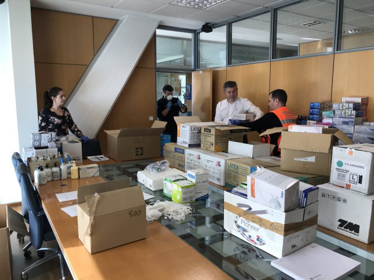 Coronavirus.- La Xunta inicia el reparto de material de protección para servicios municipales