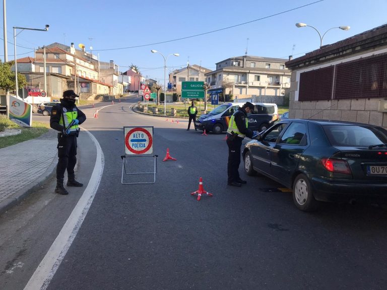 La Policía controla varios puntos en Ourense para evitar «salidas improcedentes» de la ciudad