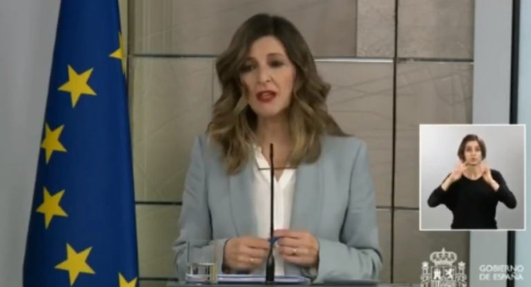 Díaz dice que las empresas podrán renegociar ERTE tras el estado de alarma y no prevé una oleada de despidos