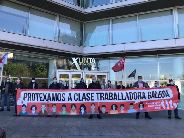 CIG organiza protestas en las urbes y la Policía identifica a varios manifestantes en Santiago y A Coruña