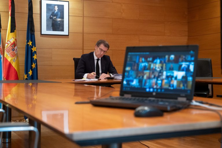Cvirus.-AV.- Feijóo reclama los criterios de la fase 2 y espera que «en una semana» haya movilidad por toda Galicia
