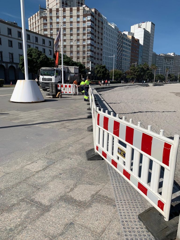 A Coruña ofrecerá información en «tiempo real» sobre el acceso a las playas, en las que no habrá limitación horaria