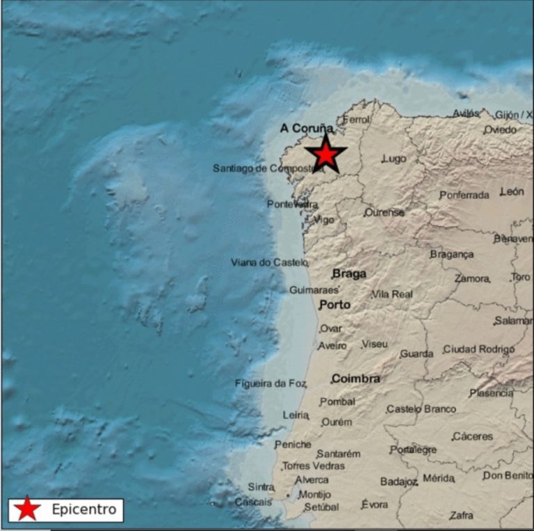 Registrado un terremoto de magnitud 3 con epicentro en Tordoia (A Coruña)