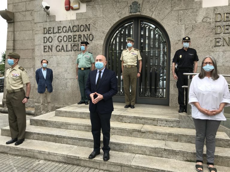 Instituciones gallegas se suman al minuto de silencio en recuerdo de las víctimas del COVID-19