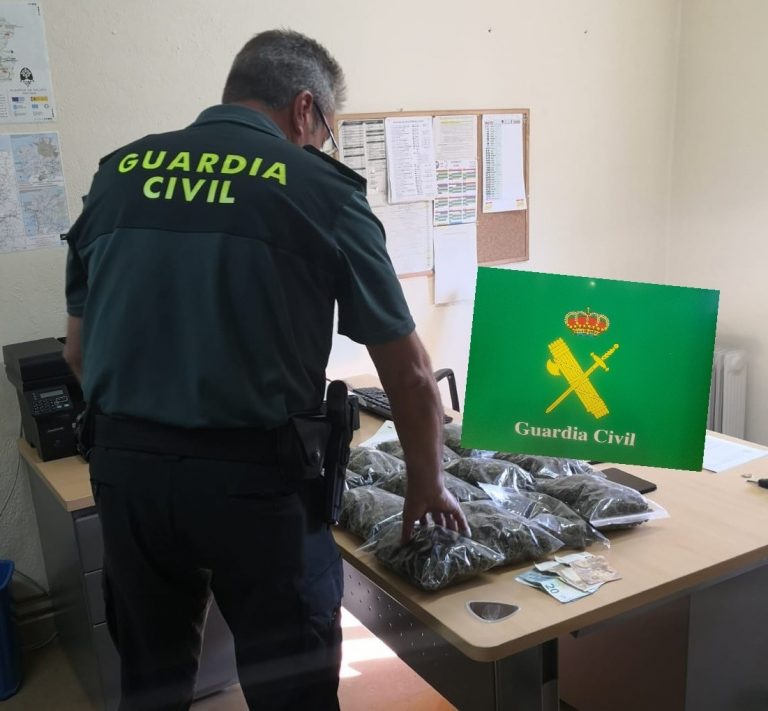 Detenido en Verín (Ourense) un vecino de Portugal con 12 bolsas de cogollos de marihuana en su vehículo