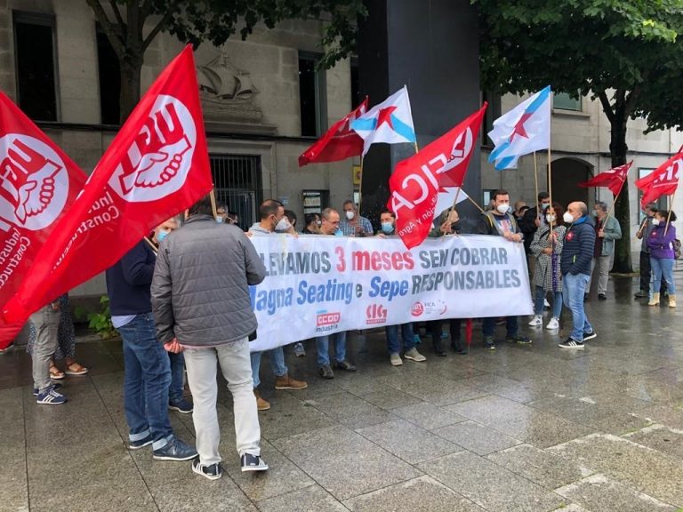 Primeras movilizaciones en Galicia por la falta de pago de los ERTE