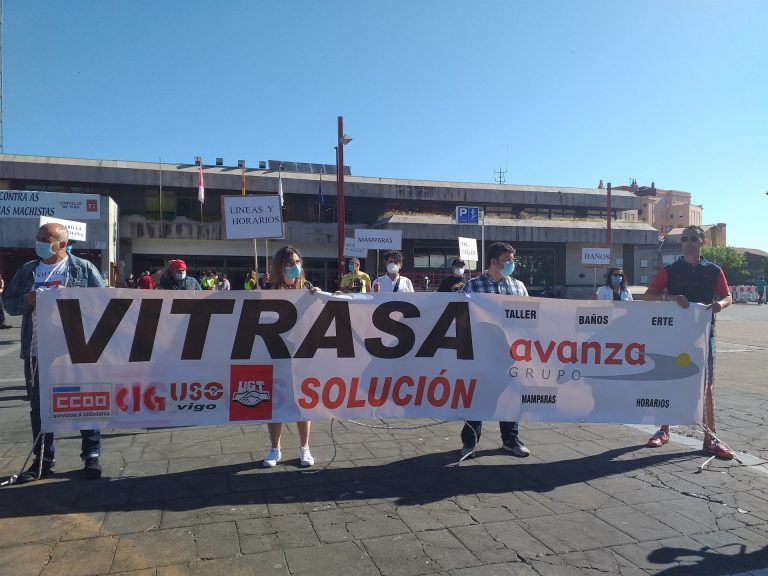 Trabajadores de la concesionaria de bus de Vigo denuncian «incumplimientos» de la empresa y el Ayuntamiento