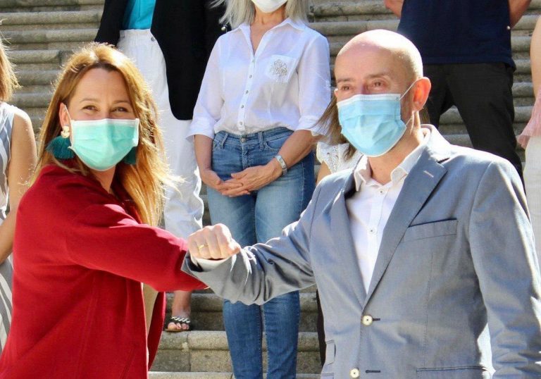 Pino promete políticas de fomento de la natalidad frente al «abandono sistemático» de la Xunta con Ourense