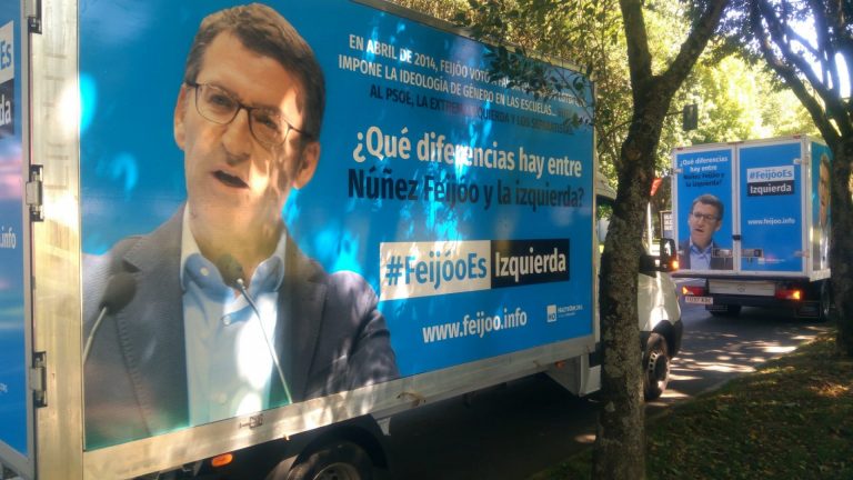 ‘HazteOir’ irrumpe en la campaña para denunciar las similitudes entre Feijóo y el «bloque de izquierda»