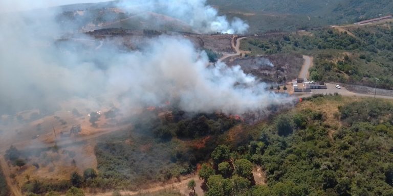 Extinguido un incendio forestal que quemó más de 20 hectáreas en Manzaneda (Ourense)