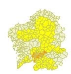 Leiro (Ourense) registra la temperatura máxima de Galicia con 39,5ºC