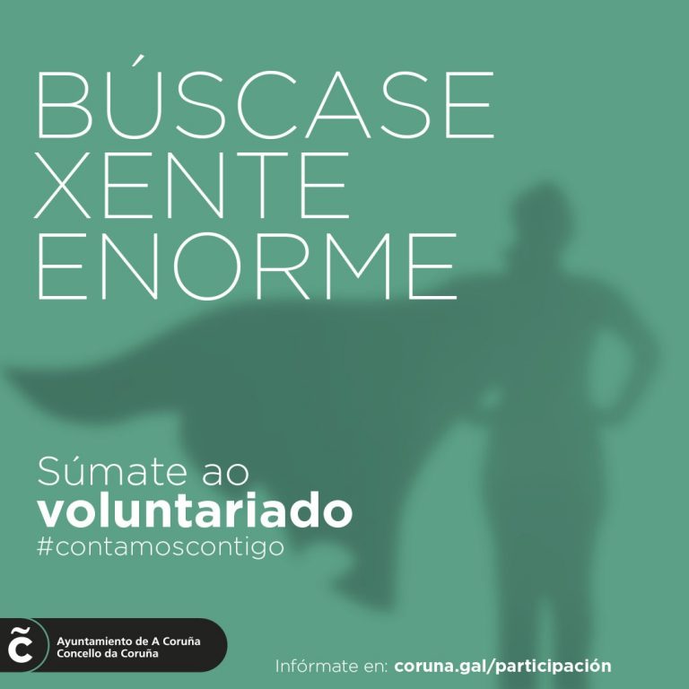 El Ayuntamiento de A Coruña abre una nueva convocatoria de voluntariado para ayudar a personas vulnerables