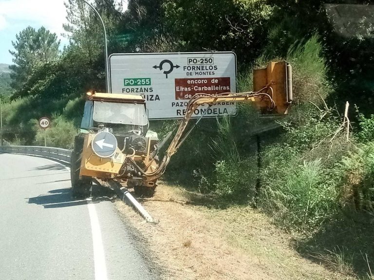 La Xunta continúa con el desbroce de márgenes de carreteras autonómicas para prevenir incendios