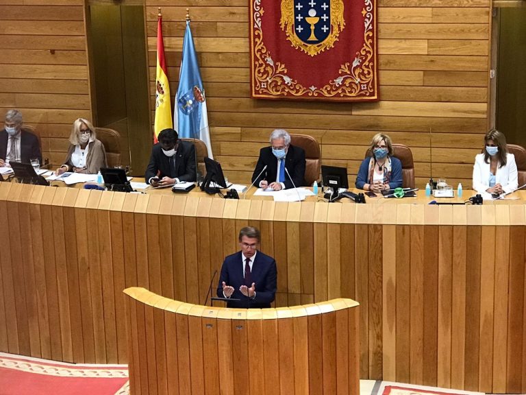 Feijóo, elegido presidente de la Xunta por cuarta vez con el «sí» de los 42 diputados del PPdeG