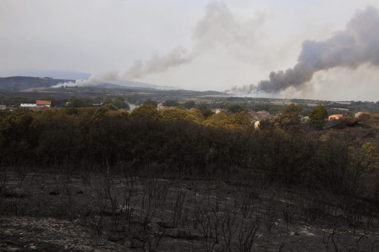 Tres incendios siguen activos en la provincia de Ourense, seis permanecen estabilizados y cinco controlados