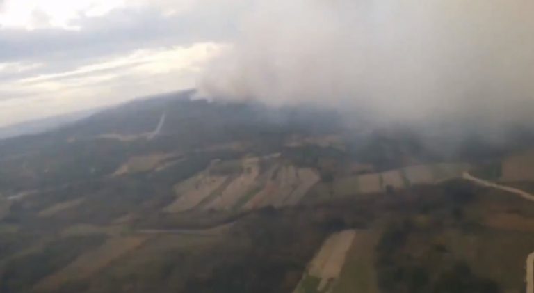 Extinguido el incendio forestal de Oímbra tras quemar unas 30 hectáreas