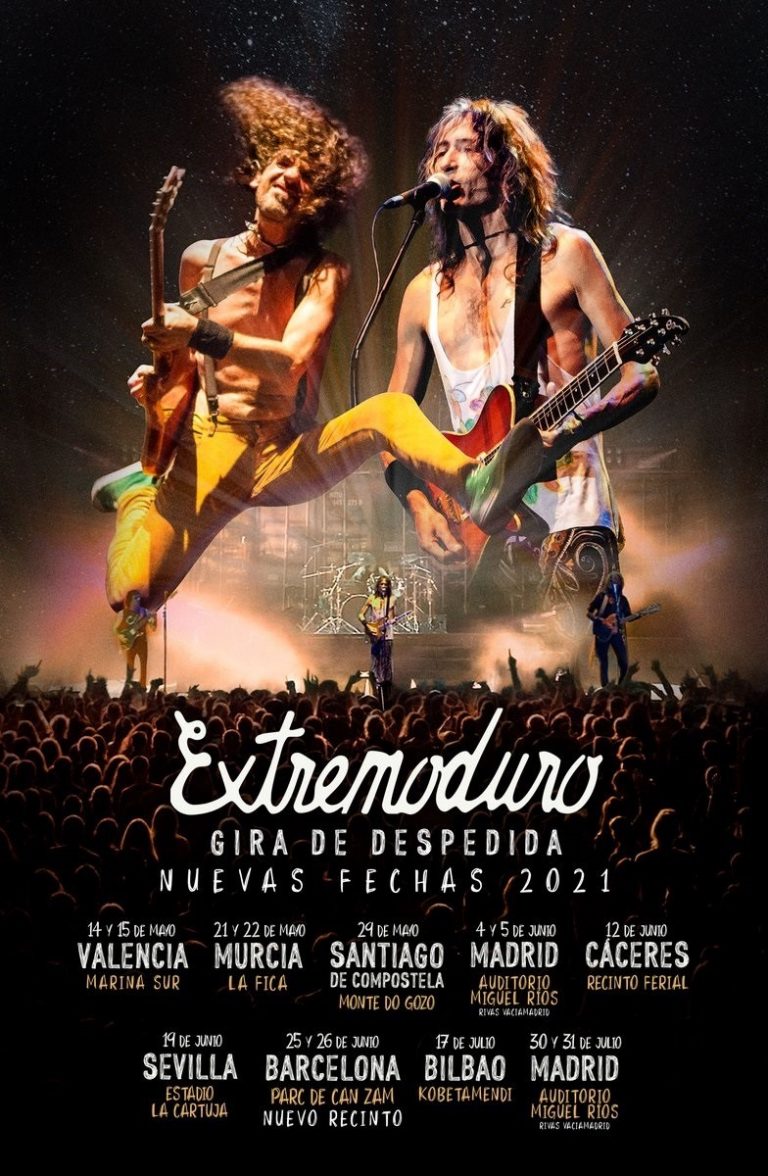 Extremoduro anuncia nuevas fechas de su gira de despedida en 2021, que pasará por Santiago el 29 de mayo