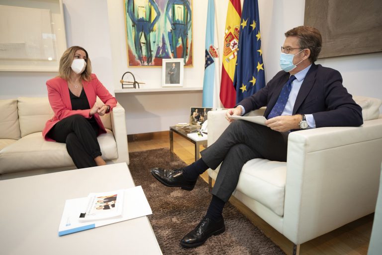 Feijóo traslada a Méndez los avances en el barrio de A Residencia y pone en el foco la conexión Lugo-Ourense en AVE