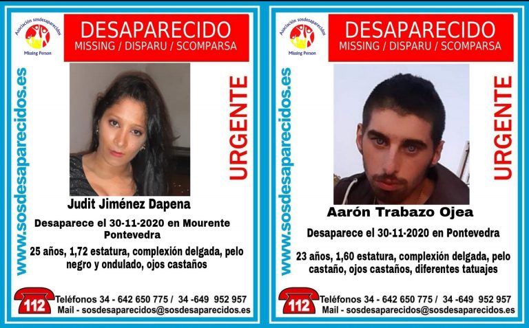 Activadas alertas para encontrar a dos jóvenes desaparecidos desde el lunes en Pontevedra