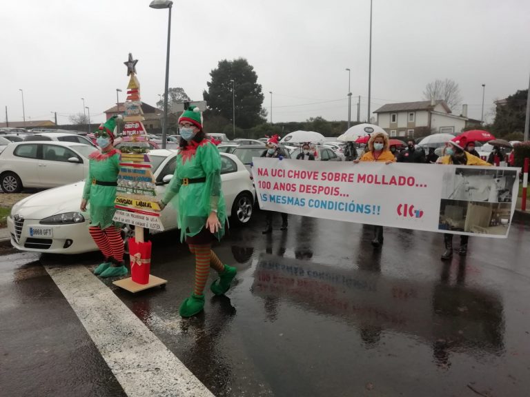 Trabajadores de la UCI del Clínico de Santiago denuncian por sexta semana consecutiva la precariedad en el servicio