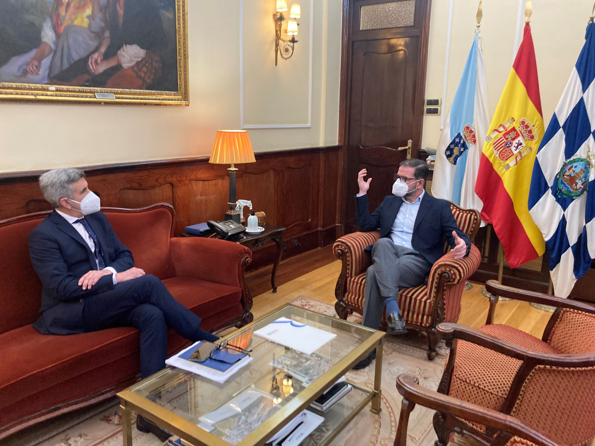 El alcalde de Ferrol y el nuevo presidente de la Autoridad Portuaria