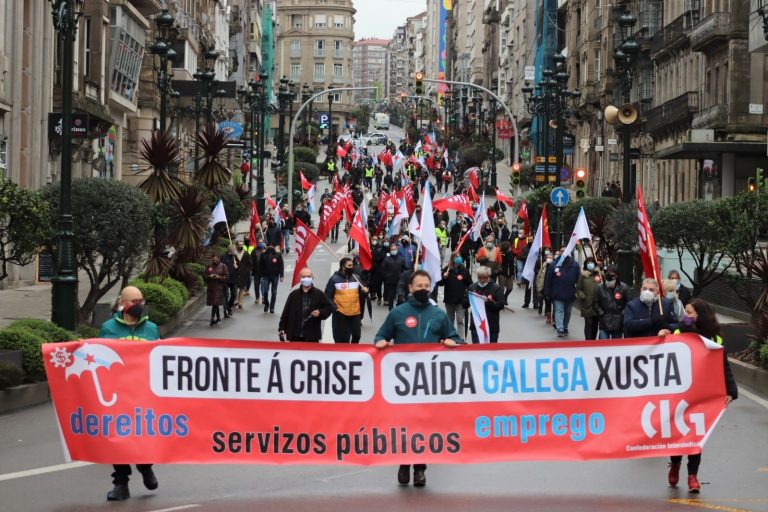 La CIG sale a las calles para demandar una salida a la crisis que rompa con «la doctrina neoliberal»
