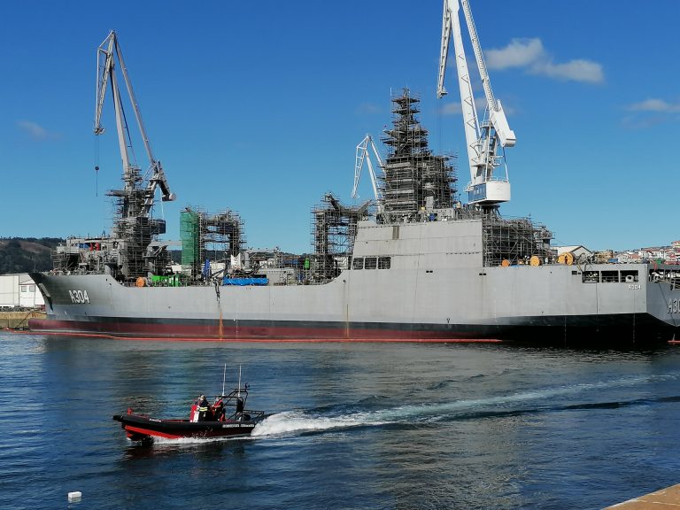 El buque logístico que Navantia Ferrol construye para la Armada de Australia zarpará el 18 de abril hacia ese país