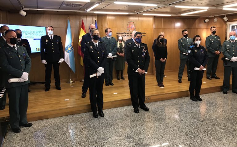 El Gobierno reconoce la labor de nueve personas en Galicia con la entrega de las Medallas al Mérito de Protección Civil