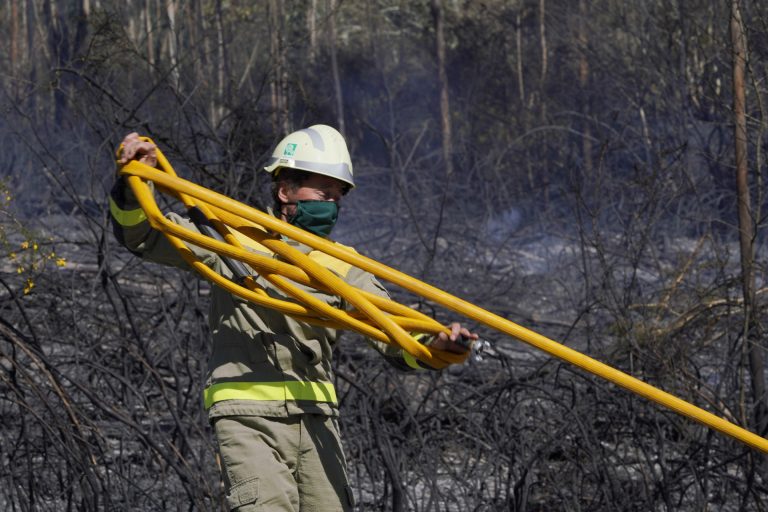 Extinguido el incendio forestal que ha quemado unas 20 hectáreas en Navia de Suarna