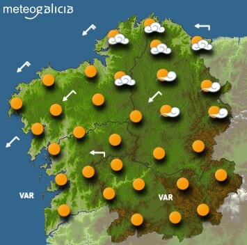 Predicciones meteorológicas para este lunes en Galicia: cielos despejados con intervalos nubosos