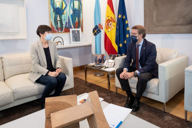 Feijóo receta «menos ruido» para España tras mantener reuniones de «síntomas desesperanzadores» con Pontón y Caballero